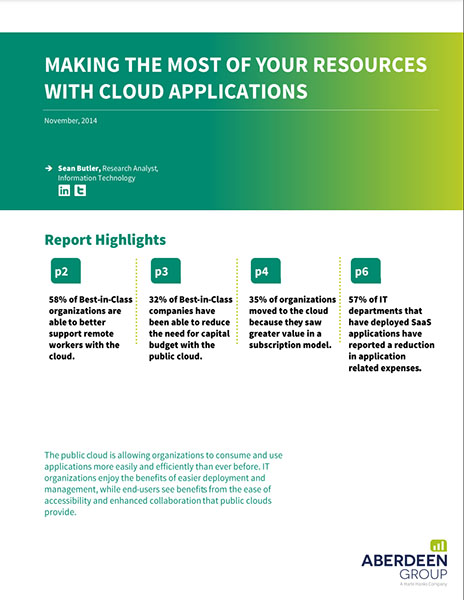 Making the Most of your resources with cloud applications