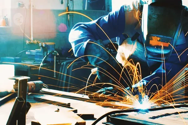Person welding