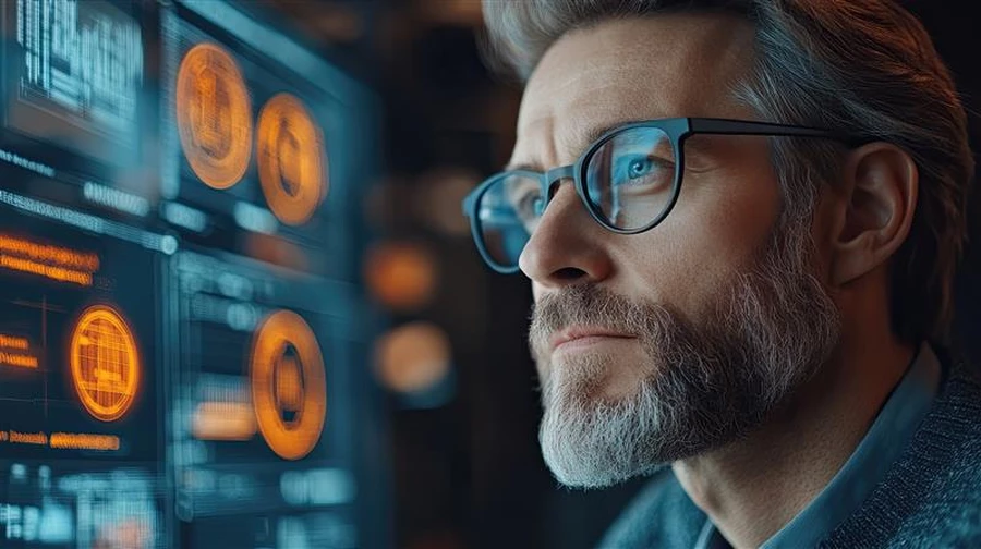 An engineer overseeing PLM implementation