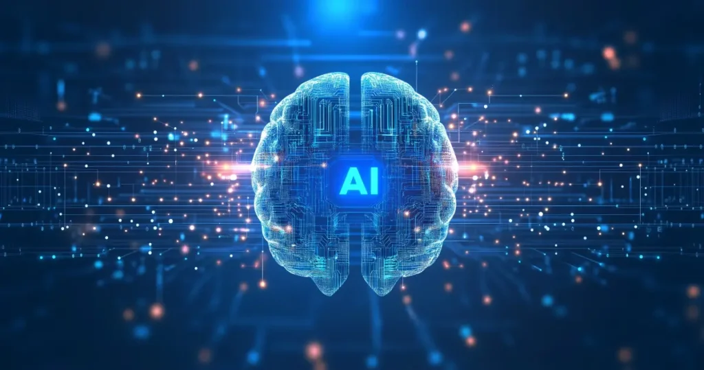 A visualization of an AI brain.
